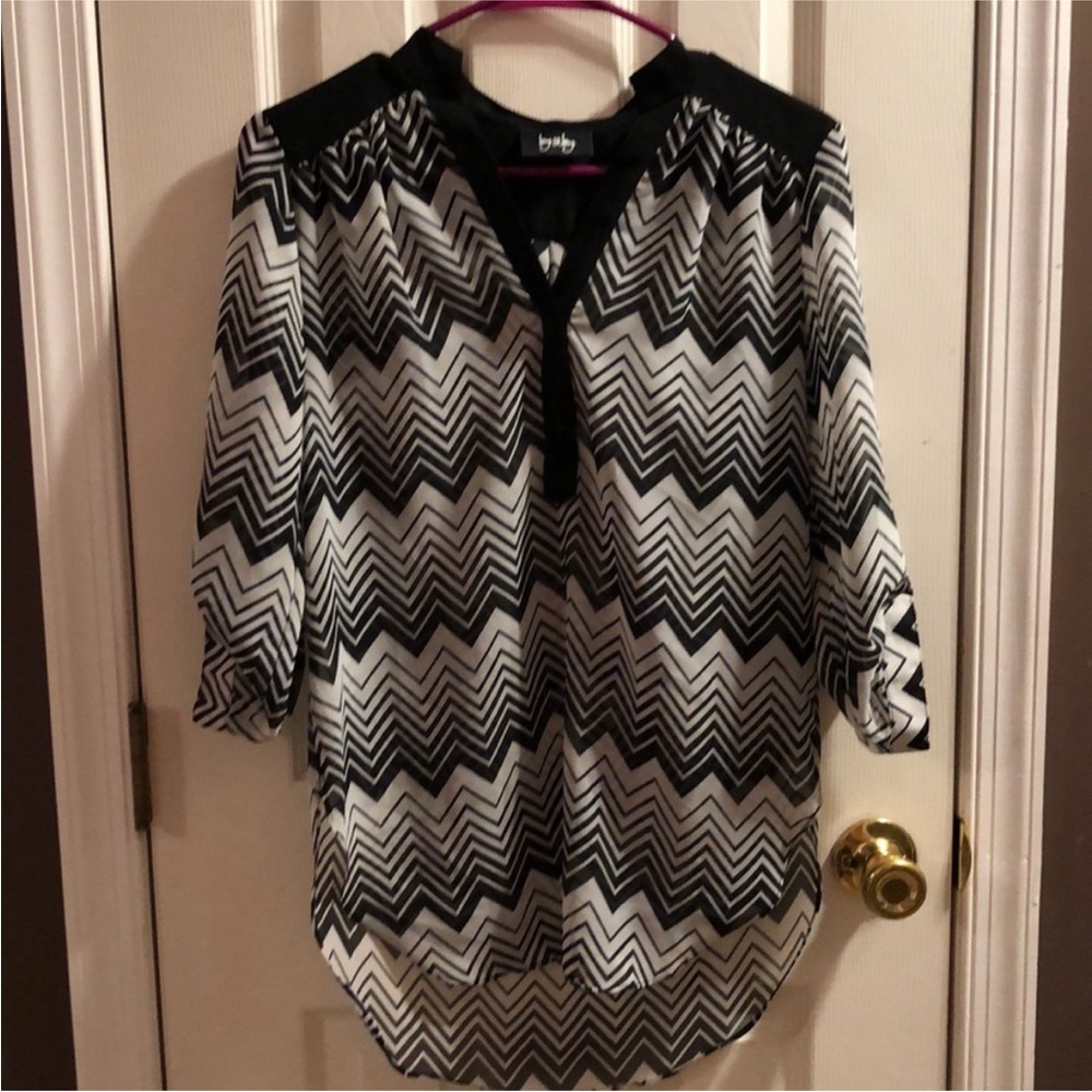 Chic Monochrome by & by sheer top
